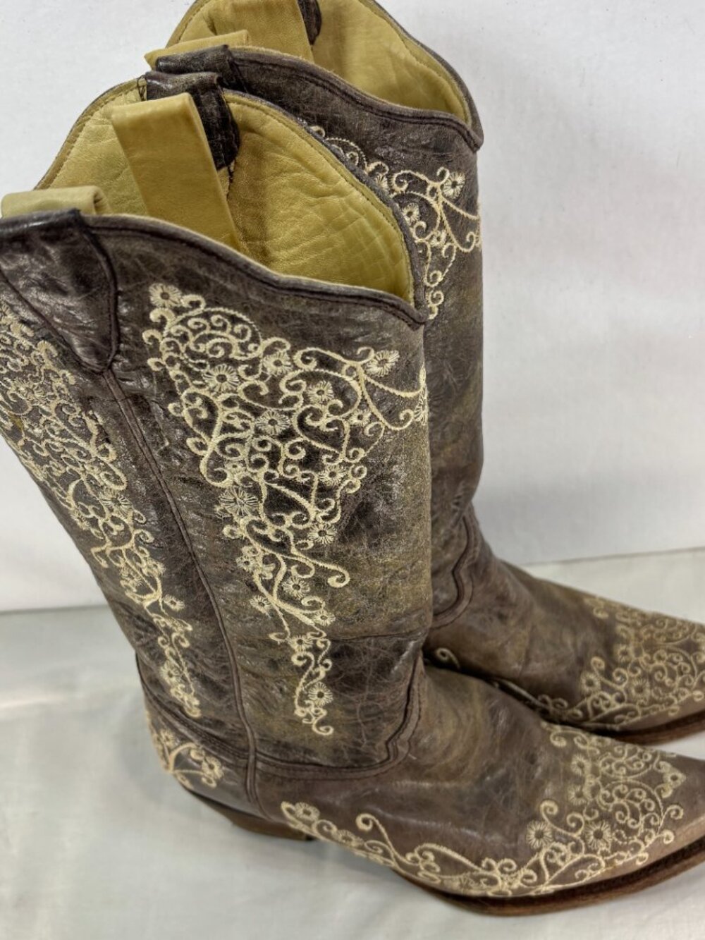 Corral Womens Embroidered Western Tall Cowboy Boots Size 9 1/2 Registered - Picture 7 of 16